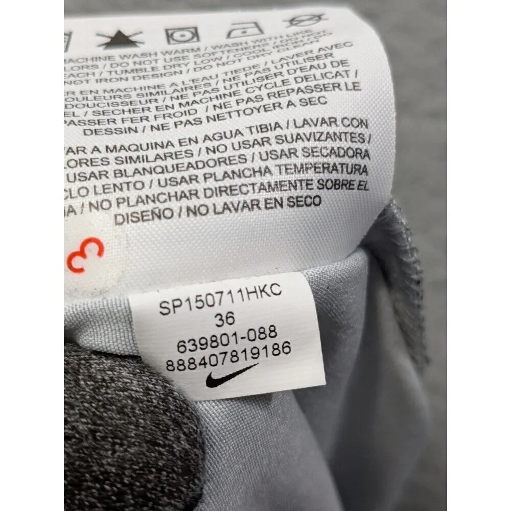 Nike Golf Tour Performance Shorts Mens 36 Gray Windowpane Pattern Check Grid